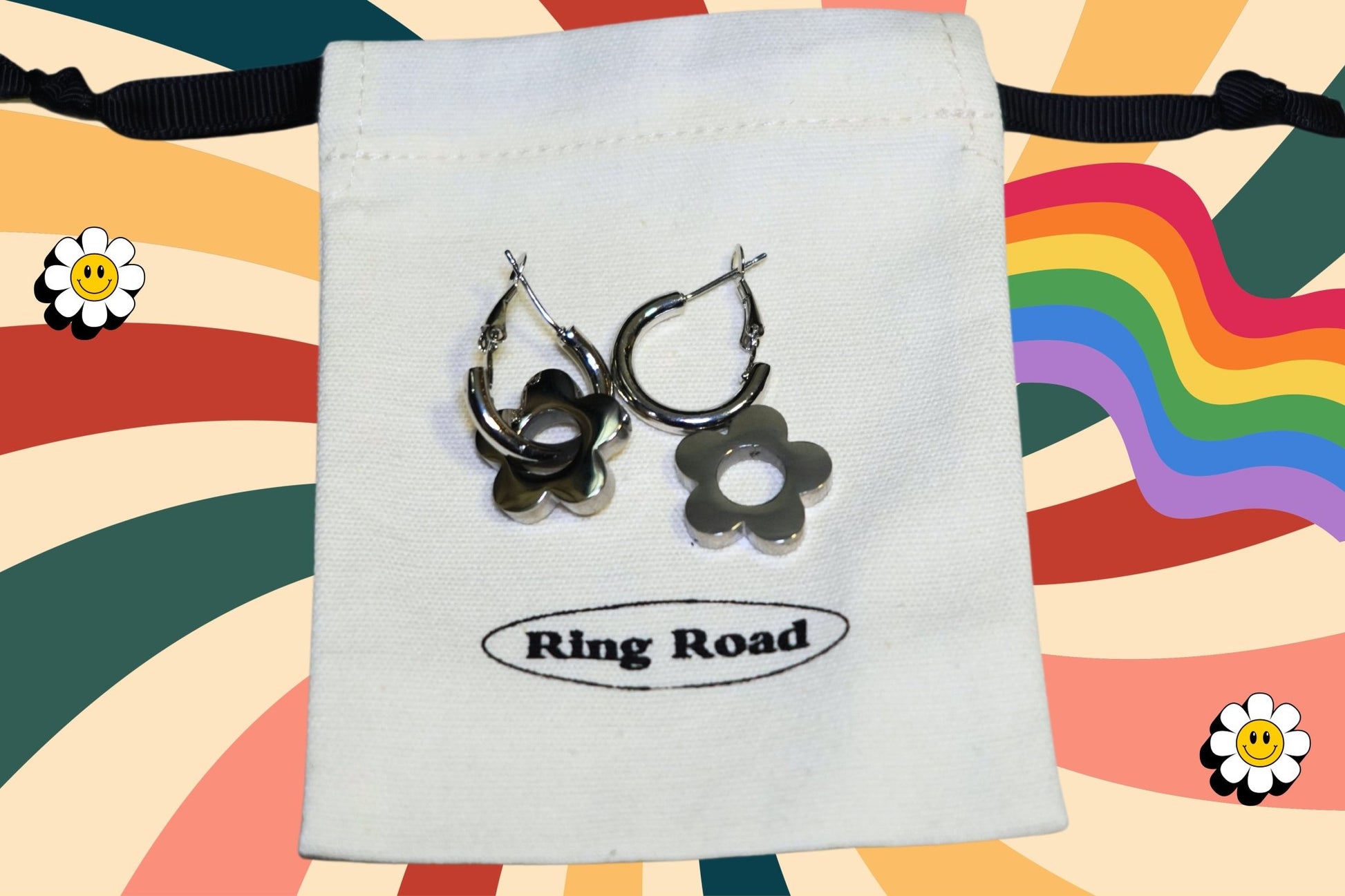 Retro Flower Earrings - Ringroadfriends